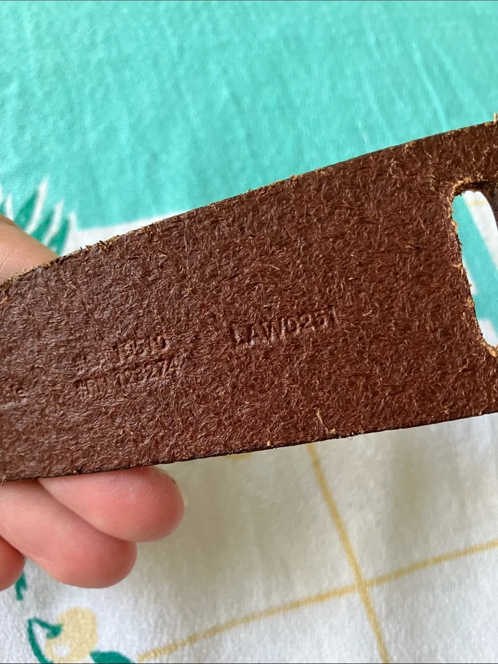 Lole Brown Leather Belt, L/XL